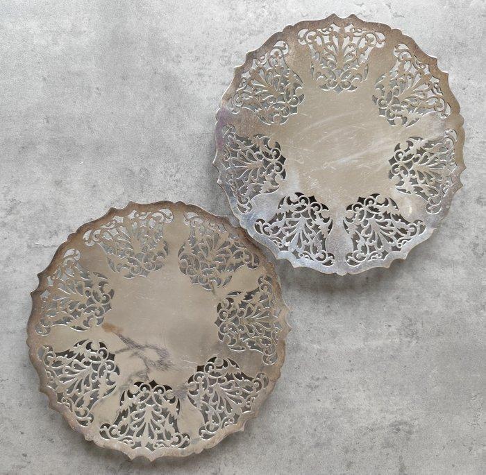 mappin & Webb - Schaal (2) - Verzilverd - Paar Engelse, Antiek en Kunst, Antiek | Meubels | Tafels