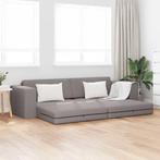 vidaXL Vloersofa Bed 2-in-1 Taupe 245x150x60.5 cm Bekleding, Huis en Inrichting, Verzenden, Nieuw