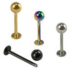 Fako Bijoux® - Labret Piercing - 4mm - Set - 4 Stuks, Verzenden, Nieuw