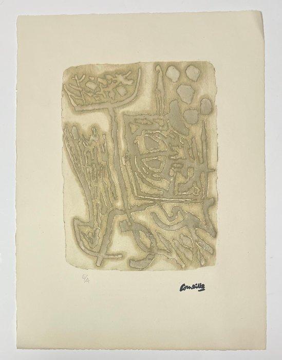 Corneille (1922-2010) - Gravure en relief Signes dans la, Antiek en Kunst, Antiek | Overige Antiek