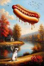 LuisonArt - Il Sogno del Cane e lHot Dog Volante - XXL