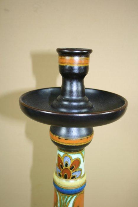 Plateelbakkerij Zuid-Holland - Kandelaar - Aardewerk - Grote, Antiek en Kunst, Antiek | Glaswerk en Kristal