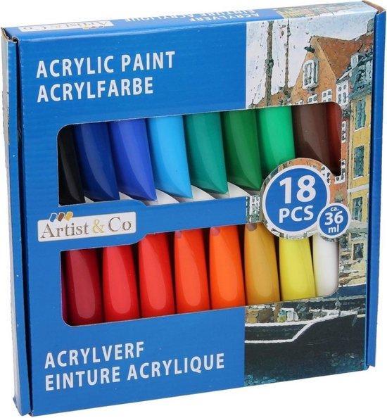 2eChoix | Set de peinture acrylique 18 pièces, Hobby en Vrije tijd, Modelbouw | Overige, Ophalen of Verzenden