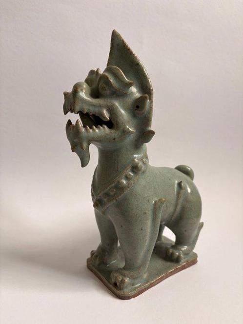 Celadon Singha guardian Foo Dog. - Sculpture - Thaïlande, Antiek en Kunst, Kunst | Niet-Westerse kunst