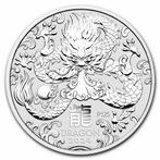 Australië. 30 Dollars 2024 1 Kilo Australian Silver Lunar, Postzegels en Munten