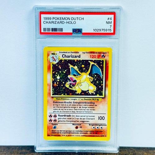 Pokémon Graded card - Charizard Holo - Base Set #4 - Pokémon, Hobby en Vrije tijd, Verzamelkaartspellen | Pokémon