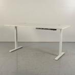 Elektrisch zit-sta bureau Decasmart -	Wit blad - 180 x 80 cm, Ophalen of Verzenden