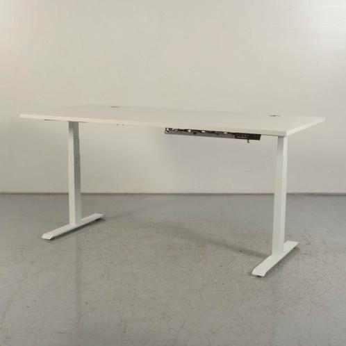 Elektrisch zit-sta bureau Decasmart -	Wit blad - 180 x 80 cm, Huis en Inrichting, Bureaus, Gebruikt, Ophalen of Verzenden