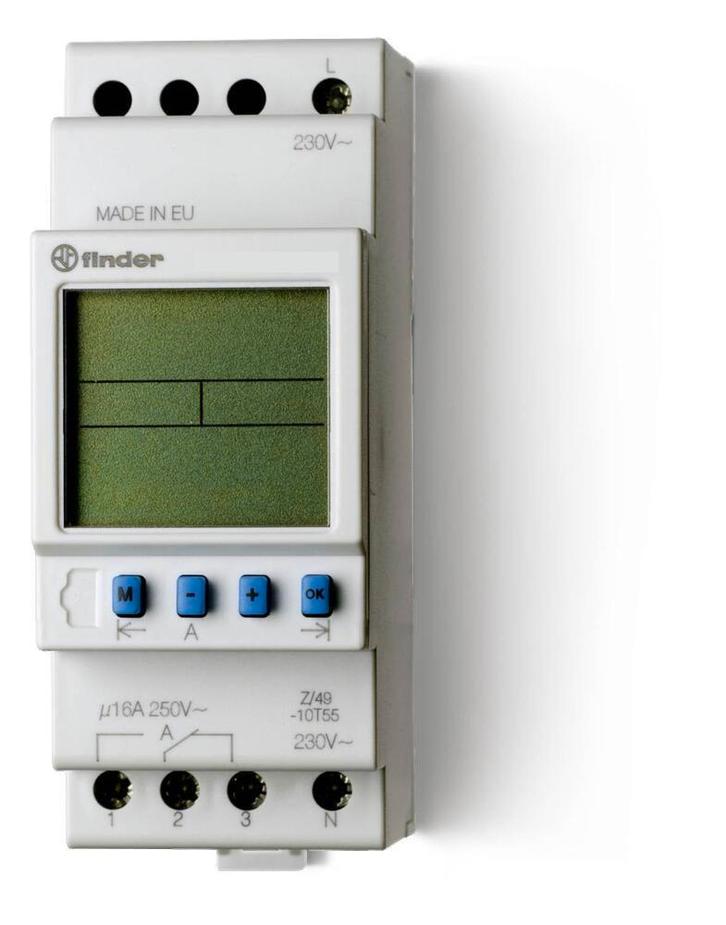 Finder Digitale Weektimer Schakelaar 16A 12V -, Doe-het-zelf en Bouw, Elektriciteit en Kabels, Verzenden