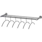 Intersteel garderobe 1 meter met 6 kledinghangers rvs, Huis en Inrichting, Nieuw, Overige materialen