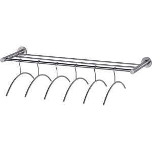 Intersteel garderobe 1 meter met 6 kledinghangers rvs, Huis en Inrichting, Woonaccessoires | Kapstokken, Nieuw, Overige materialen
