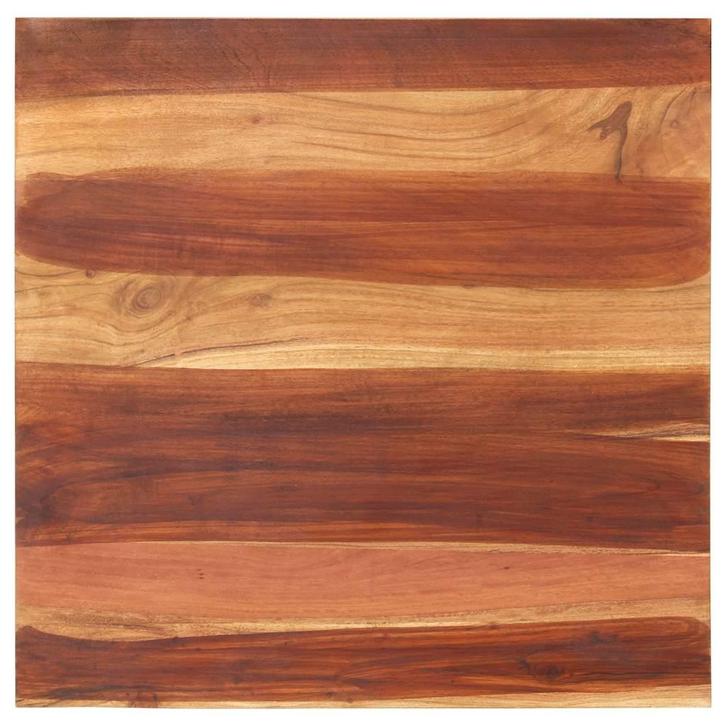 vidaXL Tafelblad 25-27 mm 70x70 cm massief acaciahout, Huis en Inrichting, Tafelonderdelen, Nieuw, Verzenden