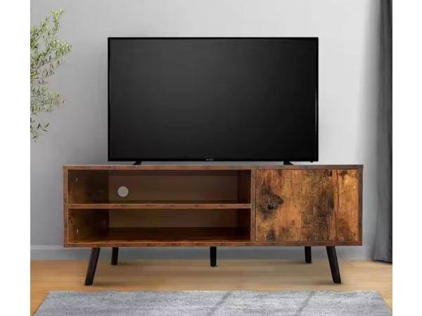 Veiling - TV Meubel Atlas Bruin – 110×40×49,5 cm, Maison & Meubles, Armoires | Mobilier de télévision