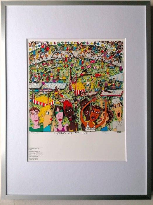 James Rizzi (after) - Wings On My Feet, Antiek en Kunst, Kunst | Designobjecten