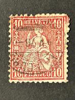 Suisse 1867/1881 - Suisse – 1862 Helvetia 10 Rp rouge –