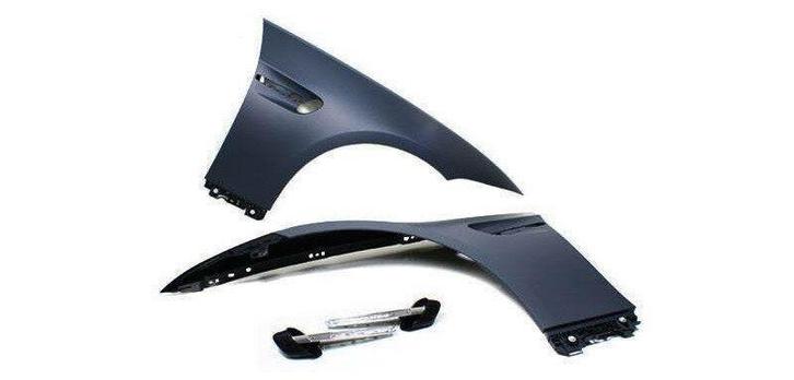 EVO Look Zijschermen BMW 3 Serie E90 E91 B6064, Auto-onderdelen, Carrosserie, Nieuw, BMW, Voor, Links, Rechts, Spatbord