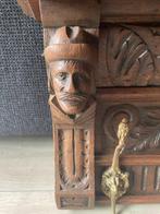 Porte-manteau - Chêne, Laiton - Porte-manteaux classique en, Antiek en Kunst