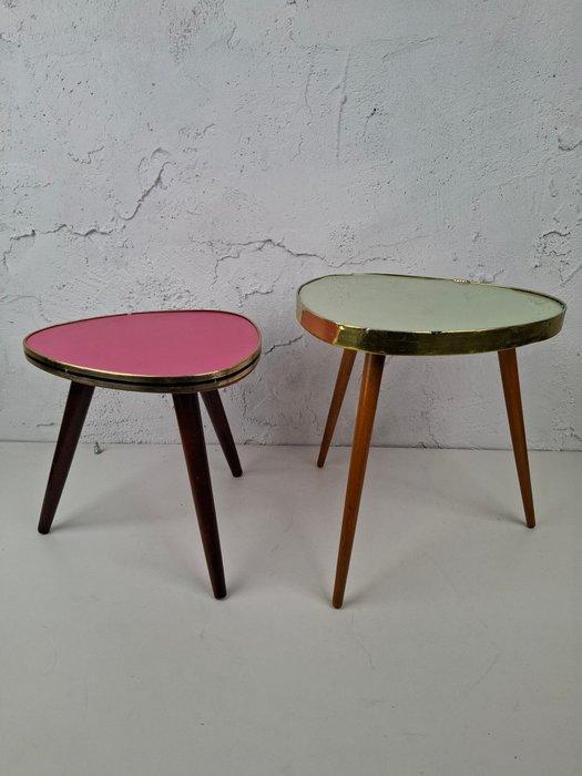 Bijzettafel - Hout - Set van 2 bijzettafels, Antiek en Kunst, Kunst | Designobjecten