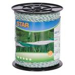 Star-line cordon 3mm 6 fils 0.25mm bobine 400m blanc/vert, Jardin & Terrasse