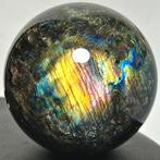 Belle sphère de labradorite Sphère - Hauteur : 11.43 cm -, Verzamelen, Mineralen en Fossielen