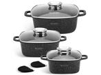 Veiling - 8-delige Luxe Pannenset van Gesmeed Aluminium, Huis en Inrichting, Nieuw
