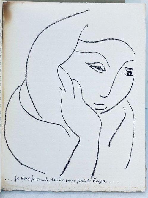 Signé; Henri Matisse / [Mariana Alcoforado, Gabriel de, Antiquités & Art, Antiquités | Livres & Manuscrits