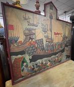 Paneel - houten paneel - Neo medievale, Antiek en Kunst