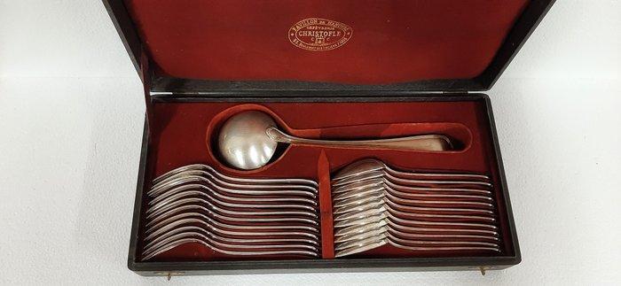 Christofle - Bestekset (25) - Spatours - Verzilverd -, Antiek en Kunst, Antiek | Meubels | Tafels