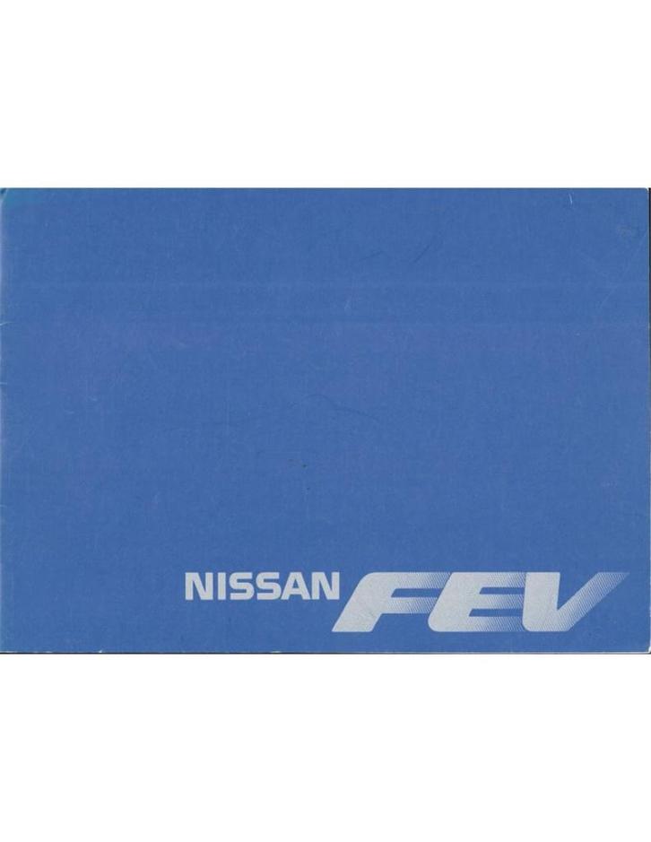 1991 NISSAN FEV BROCHURE ENGLISH, Livres, Autos | Brochures & Magazines