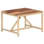 vidaXL Table dappoint 60x60x40 cm Bois solide, Neuf, Verzenden