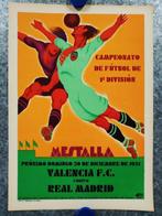 Tormo - Poster Football. Year 1931 - Mestalla, (Valencia) -