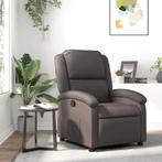 Echt Leer Fauteuil Donkerbruin | OP = OP | Actieprijs, Huis en Inrichting, Fauteuils, Gebruikt, Verzenden, 75 tot 100 cm, Leer