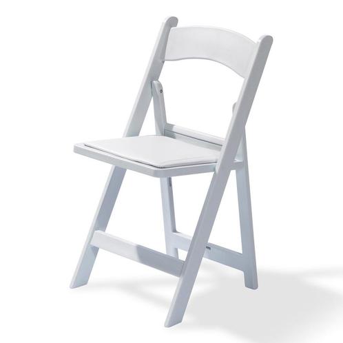 Klapstoel Wedding | Wit | Kunststof | Stapelbaar |, Zakelijke goederen, Horeca | Keukenapparatuur, Nieuw in verpakking, Verzenden