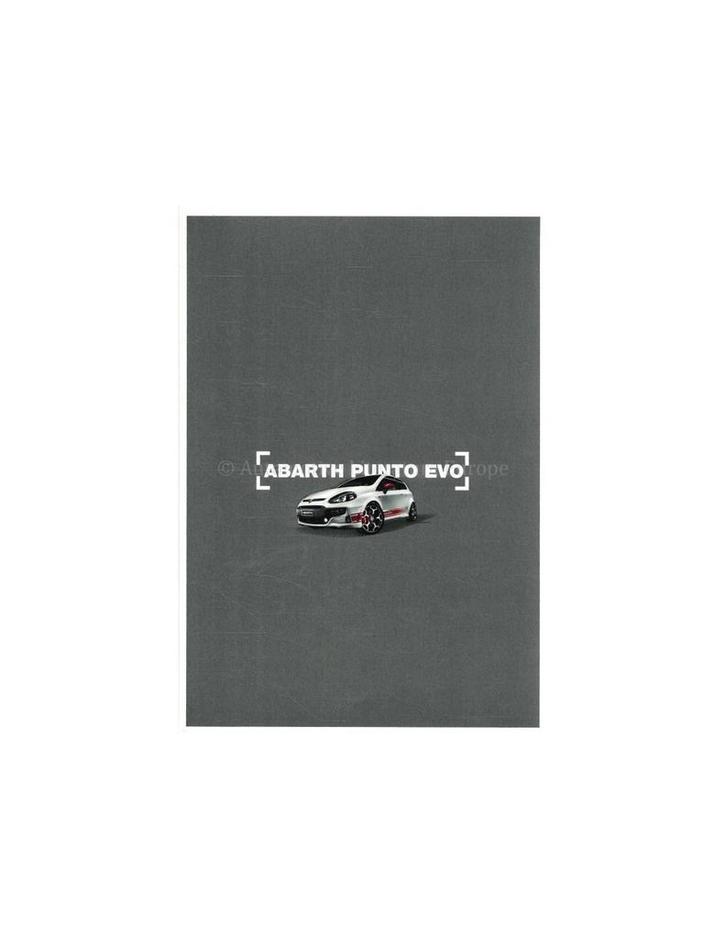 2010 ABARTH PUNTO EVO BROCHURE ENGELS, Boeken, Auto's | Folders en Tijdschriften