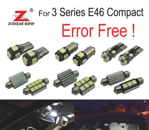 KIT 18 AMPOULES LED INTÉRIEUR POUR BMW SÉRIE 3 E46 COMPACT 3, Auto-onderdelen, Verlichting, Verzenden