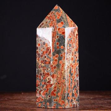 Inclusions rouges vives RARE !!! Obélisques en Obsidienne