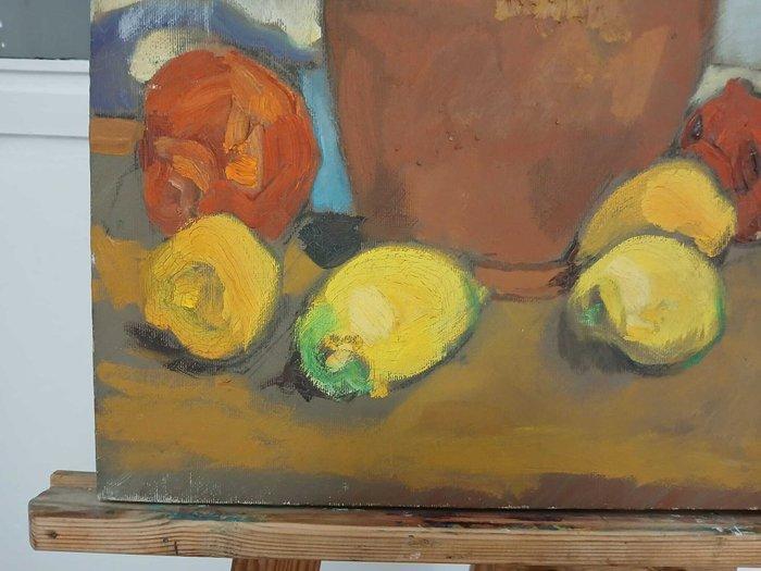 Europese school (XX) - Bodegón de limones - NO RESERVE, Antiek en Kunst, Kunst | Schilderijen | Klassiek