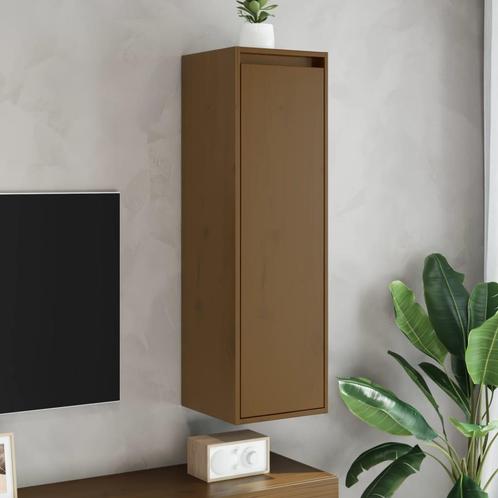 vidaXL Wandkasten 2 st 30x30x100 cm massief grenenhout, Huis en Inrichting, Kasten | Wandmeubels, Nieuw, Verzenden