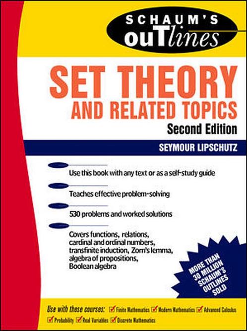 Schaums Outline Set Theory Related 9780070381599, Livres, Livres Autre, Envoi