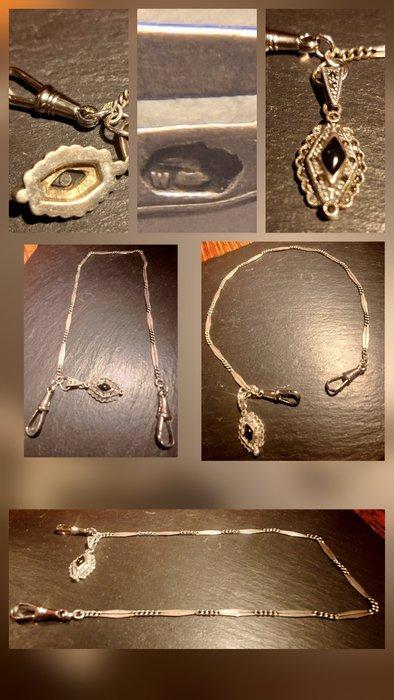 Seltene antike 10 Gramm Silber 800er Taschenuhrenkette, Bijoux, Sacs & Beauté, Montres | Hommes