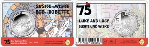België 5 Euro 2020 Suske en Wiske