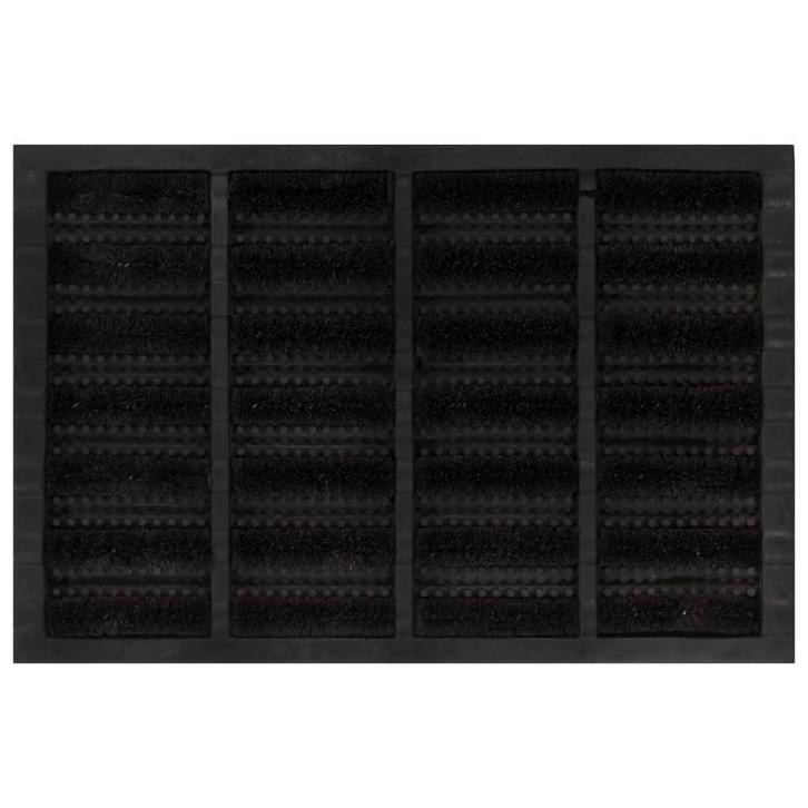 vidaXL Deurmat rechthoekig 40x60 cm rubber en kokosvezel, Tuin en Terras, Deurmatten, Nieuw, Verzenden