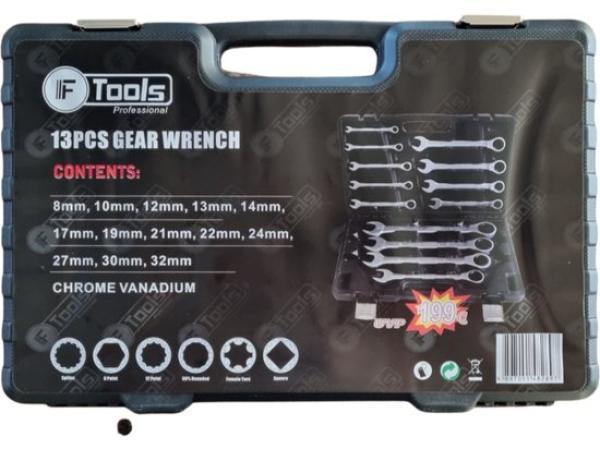 Veiling - F-Tools 13 Delige steek - ringsleutel, Bricolage & Construction, Outillage | Outillage à main