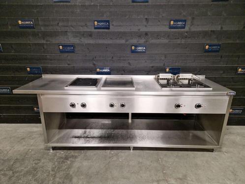Roeder kooklijn | 2-pits fornuis, dubbele friteuse, bakplaat, Zakelijke goederen, Horeca | Keukenapparatuur, Gebruikt
