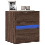 vidaXL Tv-wandmeubel met LED-verlichting 41x31x45 cm bruin, Huis en Inrichting, Kasten |Televisiemeubels, Verzenden, Nieuw