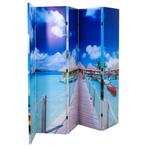 vidaXL Kamerscherm inklapbaar strand 200x170 cm, Huis en Inrichting, Verzenden, Nieuw