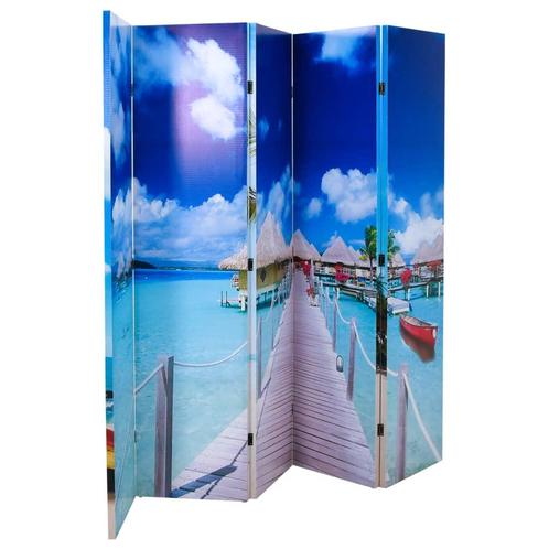 vidaXL Kamerscherm inklapbaar strand 200x170 cm, Huis en Inrichting, Woonaccessoires | Overige, Nieuw, Verzenden
