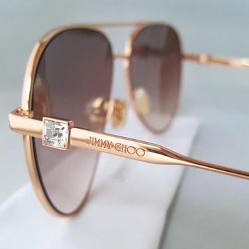 Jimmy Choo - Crystal Edition - Gold - Aviator - New -