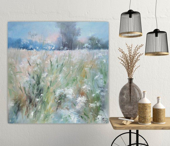 R. Popczyk - Summer field, Antiek en Kunst, Kunst | Schilderijen | Modern