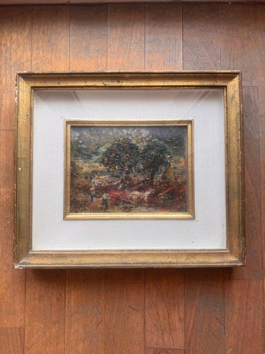 Guido Casciaro (1900-1963) - Vita dei campi - NO RESERVE, Antiek en Kunst, Kunst | Schilderijen | Klassiek